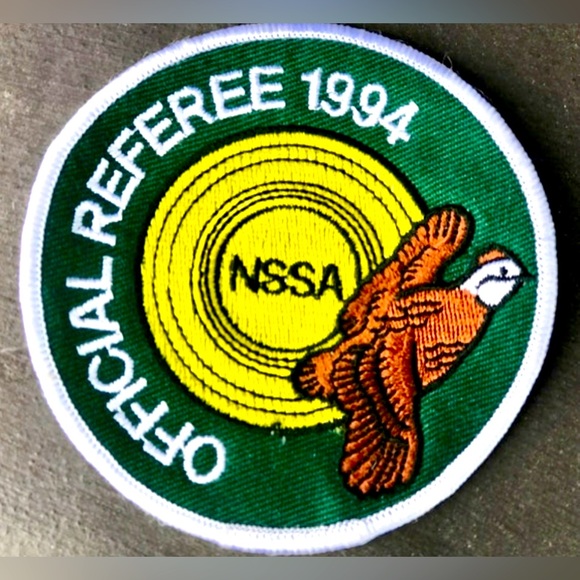 Vintage 1994 Antique OFFICIAL REFEREE NSSA Skeet Shooting Sew On Jacket Patch - Picture 1 of 4